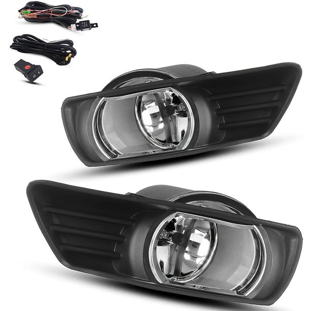 For 2007-2009 Toyota Camry Clear Front Bumper Fog Lights Lamps Kit Switch